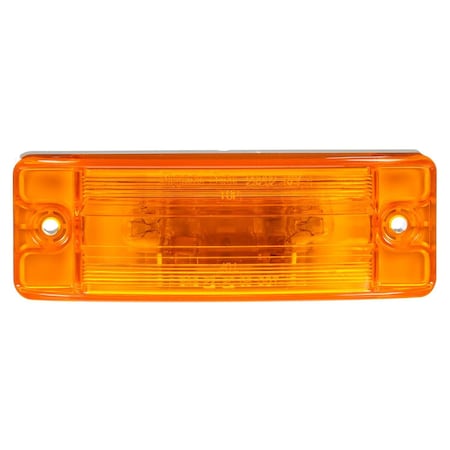 Truck-Lite 21 Series, Incandescent, Yellow Rectangular, 2 Bulb, Marker Clearance Light, Pc, 2 Screw, Male 29202Y